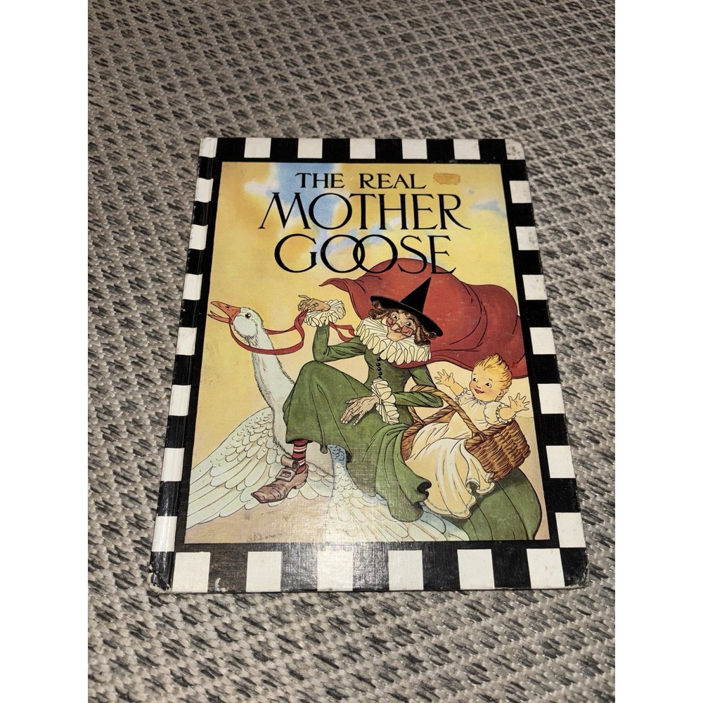 The Real Mother Goose Rand McNally Hardback 1944 Vintage Poetry Book Hardcover
